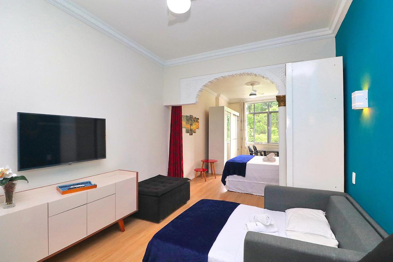 Fantastico 1 Quarto E Sala Em Copacabana Com Vista Para Natureza Apartment ริโอเดจาเนโร ภายนอก รูปภาพ